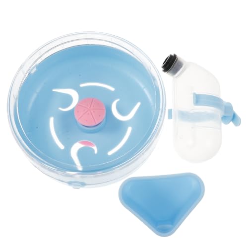 DECOMELODY 1 Satz Hamster-laufrad-trinkbrunnen Multifunktional Schüssel Klein Laufen Wasserflaschenhamster Hamsterspielzeug Haustier Zubehör Übung Trinker Für Hamsterbedarf Sky-Blue Abs von DECOMELODY