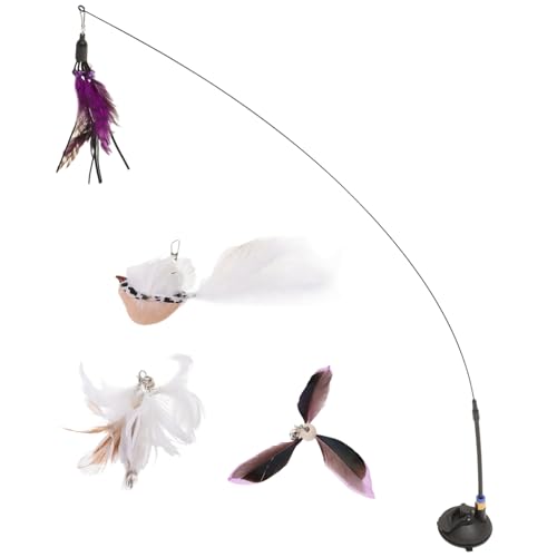 DECOMELODY 1 Satz Katzenspielzeug interaktiv Katze Zauberstab Katze Wohnungskatzen Kitten Plush Neckerei-Stäbchen für Katze selbstspielende neckende Zauberstäbe Plastik DECOMELODY 1 Satz Katzenspielzeug interaktiv Katze Zauberstab Katze Wohnungskatzen Kitten Plush Neckerei-Stäbchen für Katze selbstspielende neckende Zauberstäbe Plastik von DECOMELODY