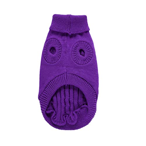 DECOMELODY 1 Stück Haustier-Pullover Haustiere Hundekostüme für Hunde halten Weste-s klein tierkostüme tierische bescherung Haustierhundpullover Party lustige Haustierkleidung Acryl Violett von DECOMELODY