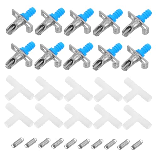 DECOMELODY 10 Sätze Teiliges Kaninchen Trinknippel aus Metall Automatische Wassernäpfe für Kleintiere Einfache Stabile Kleintiertränke für Kaninchen Chinchillas Frettchen Weißem DECOMELODY 10 Sätze Teiliges Kaninchen Trinknippel aus Metall Automatische Wassernäpfe für Kleintiere Einfache Stabile Kleintiertränke für Kaninchen Chinchillas Frettchen Weißem von DECOMELODY