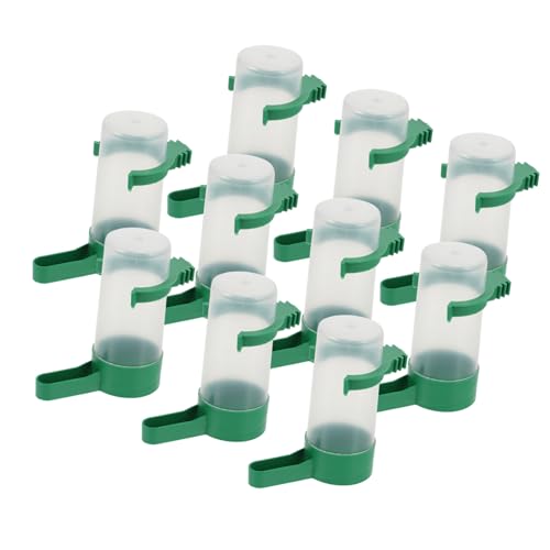 DECOMELODY 10 Stück Automatischer Vogelwasserspender Teiliges Großer Wassernapf für Vögel Robuster Trinker für Papageien Sittiche und Vögel Leicht zu Reinigen und Langlebig DECOMELODY 10 Stück Automatischer Vogelwasserspender Teiliges Großer Wassernapf für Vögel Robuster Trinker für Papageien Sittiche und Vögel Leicht zu Reinigen und Langlebig von DECOMELODY