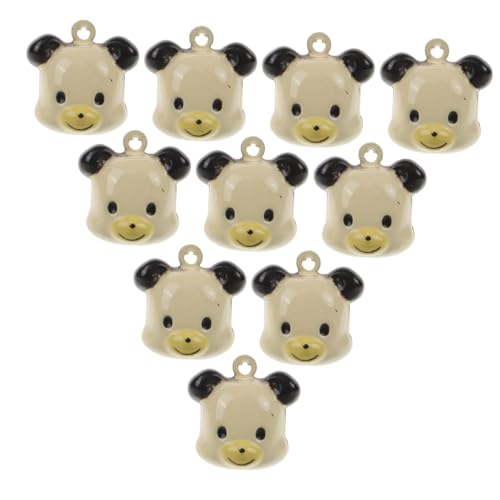 DECOMELODY 10 Stück Teiliges Hundeglocken aus Leichtem Verschleißfestem Material DIY Charms für Haustierhalsbänder für Katzen und Kleine Hunde Vielseitig Dekorierbar für Alltag Party und von DECOMELODY