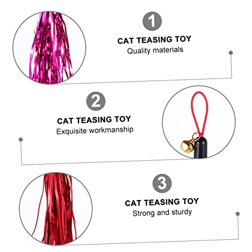 DECOMELODY 10 Stück Teiliges Katzenspielzeug Ersatzköpfe mit Glitzertasseln und Glocke Interaktives Katzenangel Zubehör für Kätzchen Fördert Bewegung und Bindung zwischen Katze und Halter DECOMELODY 10 Stück Teiliges Katzenspielzeug Ersatzköpfe mit Glitzertasseln und Glocke Interaktives Katzenangel Zubehör für Kätzchen Fördert Bewegung und Bindung zwischen Katze und Halter von DECOMELODY