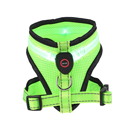 DECOMELODY 1Satz LED Hundeweste mit USB Leuchtende Weste für bei Nacht Praktische Sommerkleidung für Ausziehen Modisches Design für Auffällige von DECOMELODY