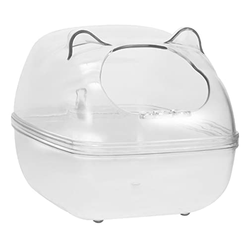 DECOMELODY Haustier-bade-Sauna- Für Hamster Große Haustiertoilette Ohne Sockel Leicht Zu Reinigende Haustier-katzentoilette von DECOMELODY