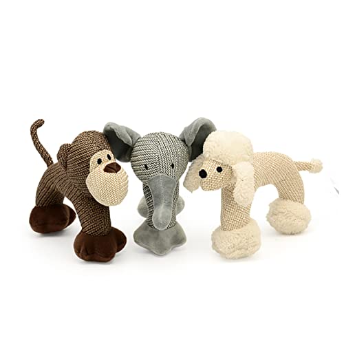 DECOMELODY Hundespielzeug Aus Plüsch Mit Quietschern Haustierspielzeug Für Welpen Kauspielzeug Zum Beißringen Für Hunde DECOMELODY Hundespielzeug Aus Plüsch Mit Quietschern Haustierspielzeug Für Welpen Kauspielzeug Zum Beißringen Für Hunde von DECOMELODY