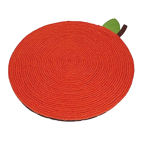 DECOMELODY 1Stück Katzen Kratzmatte aus Seil für Katzenbett rutschfeste Orangefarbene Kratzfläche für Gesunde Krallenpflege für Wohnung und Garten Perfektes Katzenzubehör DECOMELODY 1Stück Katzen Kratzmatte aus Seil für Katzenbett rutschfeste Orangefarbene Kratzfläche für Gesunde Krallenpflege für Wohnung und Garten Perfektes Katzenzubehör von DECOMELODY