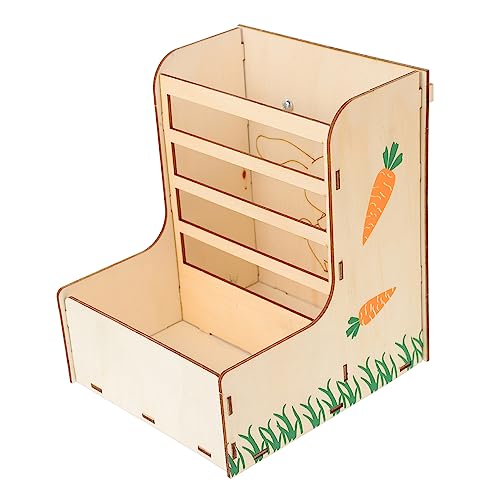 DECOMELODY 1Stück Kleiner Tier Heu Feeder aus Holz Futterbehälter für Meerschweinchen Sicher und Langlebig zu Reinigen für Fütterung im Käfig DECOMELODY 1Stück Kleiner Tier Heu Feeder aus Holz Futterbehälter für Meerschweinchen Sicher und Langlebig zu Reinigen für Fütterung im Käfig von DECOMELODY