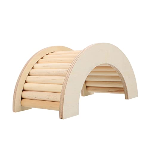 DECOMELODY 1Stück Kletterbrücke für Hamster und Kleine Holzleiter Bewegung und Geschicklichkeit Langlebig für Haustierkäfige und Spielbereiche von DECOMELODY