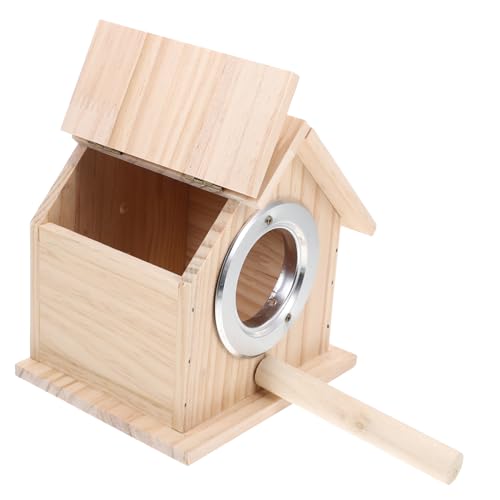 DECOMELODY 1Stück Vogelhaus aus Holz Nistkasten für Kleine Dekoration für Garten Beige Handgefertigt Langlebig und Sicher aus Holz DECOMELODY 1Stück Vogelhaus aus Holz Nistkasten für Kleine Dekoration für Garten Beige Handgefertigt Langlebig und Sicher aus Holz von DECOMELODY