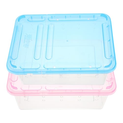 DECOMELODY 2 Stück Fütterungsbox für Reptilien und Schnecken Transparente Aufzuchtboxen für Spinnen Frösche Kleine Schildkröten und mit Optimaler Belüftung und Viel zur Beobachtung DECOMELODY 2 Stück Fütterungsbox für Reptilien und Schnecken Transparente Aufzuchtboxen für Spinnen Frösche Kleine Schildkröten und mit Optimaler Belüftung und Viel zur Beobachtung von DECOMELODY