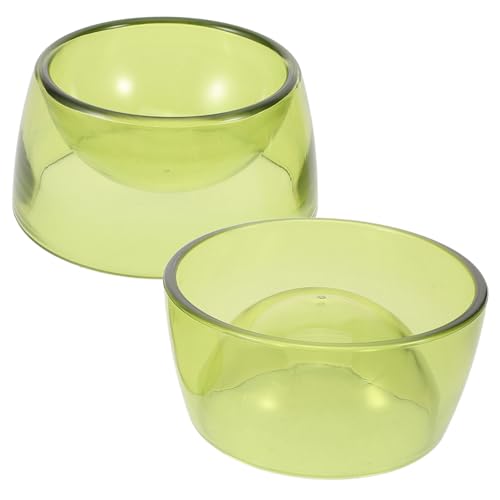 DECOMELODY 2 Stück Futternapf Für Hamster Hamsterschale Guinea Hamsterfutter Futternapf Für Kleintiere Meerschweinchen Gerichte Chinchilla-schüssel Eichhörnchen-picknicktisch P.s Light Green von DECOMELODY