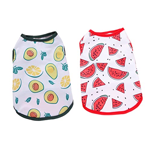 DECOMELODY 2 Stück Haustierweste Atmungsaktiv kühlendes Hundeshirt Dackel groß Haustier ärmelloses Shirt hundeweste hundekleidung Dog Clothes Sommerweste Sommerkleidung für Hunde Polyester von DECOMELODY