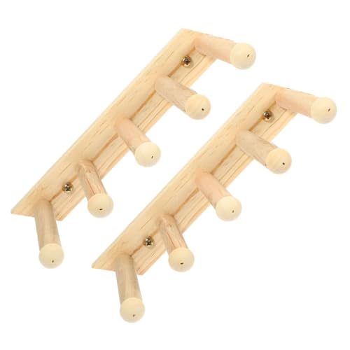 DECOMELODY 2 Stück Holz Katzenwandregal Stufige Katzentreppe Wandmontage Stabile Kletterplattform für Indoor Katzen Multifunktionales Katzenmöbel Ausruhen von DECOMELODY