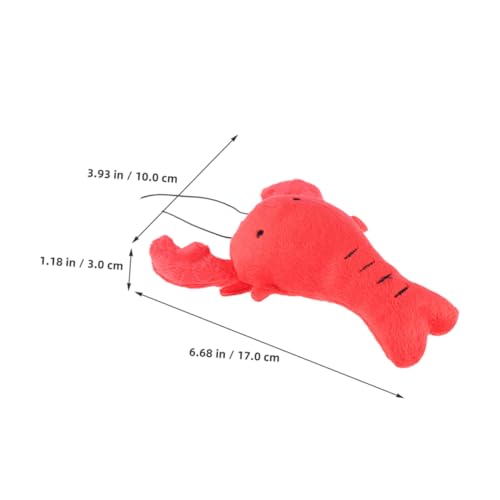DECOMELODY 2 Stück Interaktives Quietschspielzeug Lobster Form Plüschspielzeug für Kleine Hunde Langlebig und Beißfest Fördert Kauerlebnis und Bewegung für Welpen und Aktives von DECOMELODY