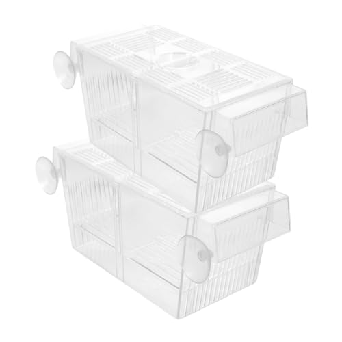 DECOMELODY 2 Stück Teiliges Fischaufzuchtbecken mit Saugnapf Transparentes Zuchtbox Doppellagiger Brutkasten für Betta und Kleine Fische Sicherer Trennwand Inkubator für Aquarium und DECOMELODY 2 Stück Teiliges Fischaufzuchtbecken mit Saugnapf Transparentes Zuchtbox Doppellagiger Brutkasten für Betta und Kleine Fische Sicherer Trennwand Inkubator für Aquarium und von DECOMELODY