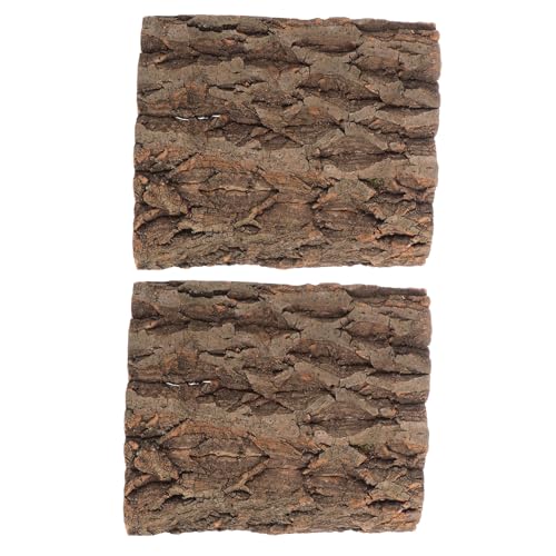 DECOMELODY 2 Stück Teiliges Korkrinden Terrarium Background Habitat Dekoration für Reptilien rutschfeste Kletterwand Pflegeleichtes Holzdekor für Fischbecken und Terrarien DECOMELODY 2 Stück Teiliges Korkrinden Terrarium Background Habitat Dekoration für Reptilien rutschfeste Kletterwand Pflegeleichtes Holzdekor für Fischbecken und Terrarien von DECOMELODY