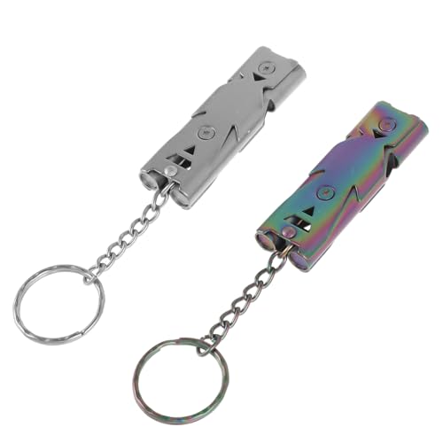 DECOMELODY 2 Stück Teiliges Trainingspfeifen für Vogel und Hundetraining Langlebig Tragbar mit Klarem Signalton für Outdoor Camping und Erziehungshilfen Haustiere von DECOMELODY