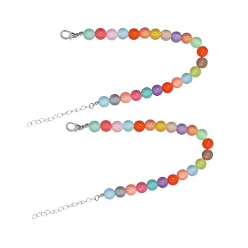 DECOMELODY 2 Stück Verstellbare Perlen für Katzen und Hunde Bunte Candy Farben Leichtes Langlebiges Harz Material Modisches Haustierschmuck Accessoire für Alltag Partys Fotoshootings von DECOMELODY