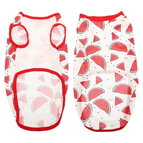DECOMELODY 2 Stück Wassermelonen-Haustierweste Hundekostüme für große Hunde Hundehemd Hunde-Outfit tierkostüme hundekleidung atmungsaktives Hundeshirt verschleißfestes Katzenkostüm Polyester DECOMELODY 2 Stück Wassermelonen-Haustierweste Hundekostüme für große Hunde Hundehemd Hunde-Outfit tierkostüme hundekleidung atmungsaktives Hundeshirt verschleißfestes Katzenkostüm Polyester von DECOMELODY