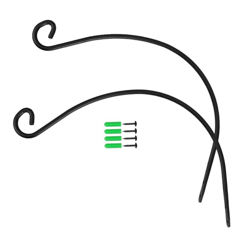 DECOMELODY 2St Hakenhalterung Pflanzenhaken pflanzenständer Gartenaufhänger Gartendekoration Haken für Gartenbeleuchtung Wand-Pflanzenhalterungen Aufhängebügel aus Metall Eisen Black DECOMELODY 2St Hakenhalterung Pflanzenhaken pflanzenständer Gartenaufhänger Gartendekoration Haken für Gartenbeleuchtung Wand-Pflanzenhalterungen Aufhängebügel aus Metall Eisen Black von DECOMELODY