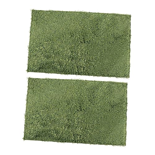 DECOMELODY 2Stücke Reptilien für Terrarium Imitation Moss Liner Bettwäsche für Schildkröten Eidechsen und Schlangen für Komfortables Habitat von DECOMELODY