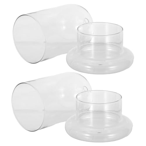 DECOMELODY 2Stücke Teiliges Mikrolandschafts Ökologieglas mit Dekorative Flasche für Miniaturpflanzen für Schreibtisch Wohnzimmer und zu Besonderen Anlässen DECOMELODY 2Stücke Teiliges Mikrolandschafts Ökologieglas mit Dekorative Flasche für Miniaturpflanzen für Schreibtisch Wohnzimmer und zu Besonderen Anlässen von DECOMELODY