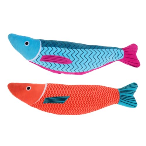 DECOMELODY 2stücke Interaktive Katzenminze Spielzeuge Simulation Fisch Teaser Spielzeug Für Katzen Stabiles Und Langlebiges Katzenspielzeug Und Interaktion von DECOMELODY