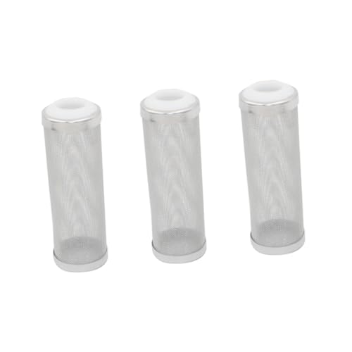 DECOMELODY 3 STÜCKE Teiliges Aquarium Filterabdeckung Weiß Inlet Schutznetz für Außenfilter Wasserfilter Eingang Aquarienfilter Schutz für Jungfische und Garnelen von DECOMELODY