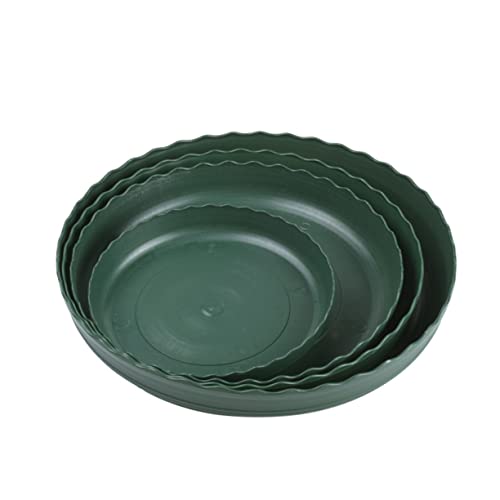 DECOMELODY 3 Stück Pflanzentöpfe Tablett Untersetzer für Pflanzen Etiketten Tabletts blumentopfuntersetzer Pflanzentopf Untersetzer Basis für kleine Blumentöpfe sukkulenten töpfe Basis Green von DECOMELODY