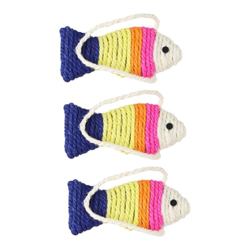 DECOMELODY 3 Stück Teiliges Katzenkratzbrett aus Langlebigem Sisal Fischförmiges Katzenspielzeug für Kitten Schützt Möbel vor Kratzern Unterhaltsames Kratzmatten für Katzen Zufällige Farbe DECOMELODY 3 Stück Teiliges Katzenkratzbrett aus Langlebigem Sisal Fischförmiges Katzenspielzeug für Kitten Schützt Möbel vor Kratzern Unterhaltsames Kratzmatten für Katzen Zufällige Farbe von DECOMELODY