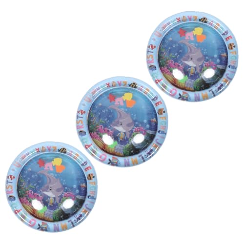 DECOMELODY 3 Stücke Teiliges Katzenspiel-wassermatte mit Maritimem Design Sensorische Kühlmatte für Katzen und Kätzchen Interaktives Haustier-wasserbett für Erfrischendes und Abkühlung im von DECOMELODY