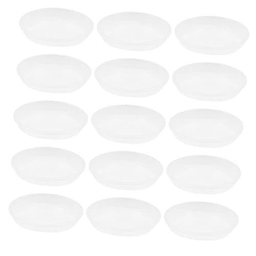 DECOMELODY 30 Stück Blumentopfuntersetzer Kunststoff Transparente Untersetzer für Blumentöpfe und Praktisch Töpfen von DECOMELODY