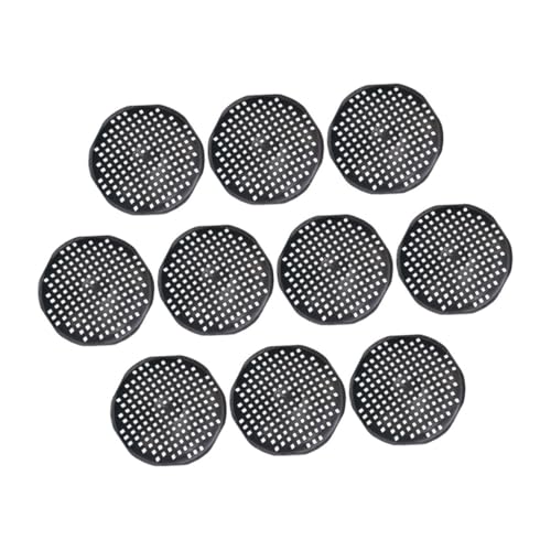 DECOMELODY 30 Stück Bodenlochbecken Bewässerung Kindergarten Abfluss Unten Drainage Bonsai-topfmatte Mesh Topf-mesh-pad Drinnen Blumentopf Atmungsaktiv Pflanzen Pads Weiß Black Plastik von DECOMELODY