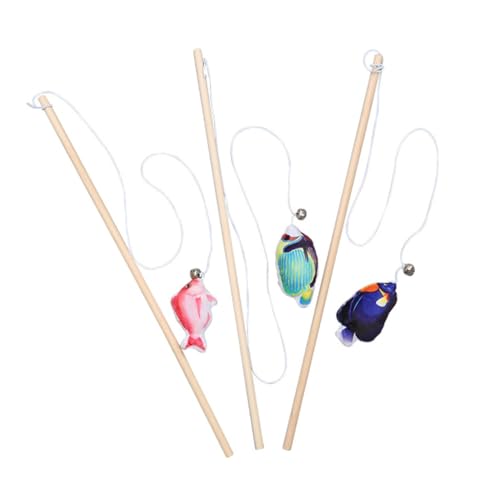 DECOMELODY 3St Fischs tange lustige Katzen Sticks Katzenrad-Übungsrad interaktive Katze Spiele interaktives katzenspielzeug Interactive cat Toy bissfester Stock Katze Katzenminze Teaser Holz DECOMELODY 3St Fischs tange lustige Katzen Sticks Katzenrad-Übungsrad interaktive Katze Spiele interaktives katzenspielzeug Interactive cat Toy bissfester Stock Katze Katzenminze Teaser Holz von DECOMELODY