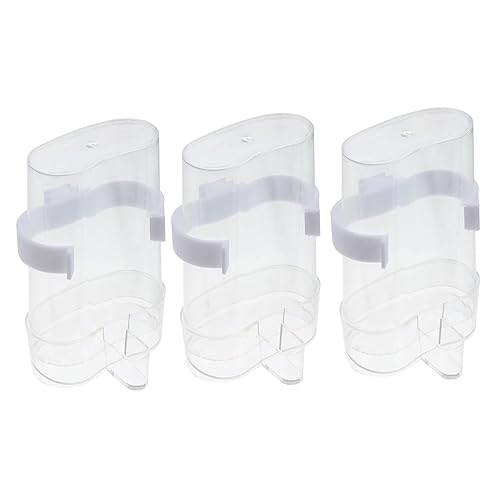 DECOMELODY 3Stücke Automatischer Vogelwasserbehälter Für Vogelkäfig Transparente Trinkflasche Mit Wassereinzug Für Papageien Und Andere Zu Installieren Reinigen von DECOMELODY