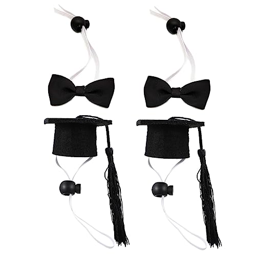 DECOMELODY 4 Stück Abiturmütze Dog Costume hundekostüme Haustierhut Hundekleidung für Party Hundeperücke Junggesellenhut für Haustiere Mini-Haustiermütze Mini-Fliege und Mützen Stoff Black DECOMELODY 4 Stück Abiturmütze Dog Costume hundekostüme Haustierhut Hundekleidung für Party Hundeperücke Junggesellenhut für Haustiere Mini-Haustiermütze Mini-Fliege und Mützen Stoff Black von DECOMELODY