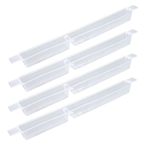 DECOMELODY 4 Stück Automatische Bienenfütterung Honigwasserspender Bienenstock Wasserspender Trinker Futterspender Bienenstockbürste Imkerei Ausrüstung Wasserzufuhr Aquarium Tür Plastik Weiß von DECOMELODY