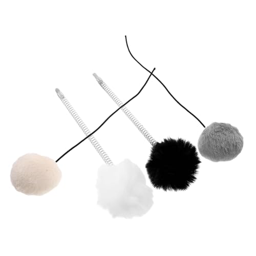 DECOMELODY 4 Stück Baumelnde Katzenspielzeuge, Hängende Bälle, Interaktiver Anti-Biss-spielball Für Die Jagd, Körperliche Stimulation, An Tür Hängendes Katzenspielzeug, Verschiedene von DECOMELODY
