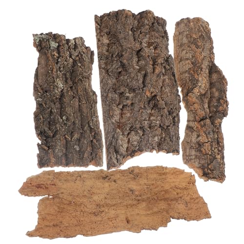 DECOMELODY 4stücke Terrarium Baumrinde Dekoration Für Reptilien Kletterplattform Für Eidechsen Geckos Und Andere Tiere Aus Natürlichem Ca Versteck Für Haustiere von DECOMELODY