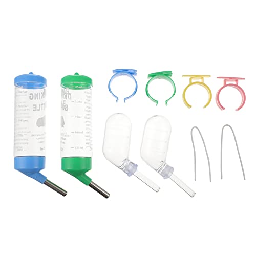 DECOMELODY 4 Stück Trinkbrunnen Für Hamster Trinken Tropfen Wasserflaschen Kleine Tier Wasserflasche Haustier Hamster Wasserflasche Schmucklos Düse Trinkflasche Für Hamster Tropffrei Plastik von DECOMELODY