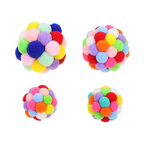 DECOMELODY 4 Stück lustiger Katzenball katzenspielzeug Interactive cat Toy katzenspielzeig für Haustierkatzen neckisch Haustier Ballspielzeug für Katzen Plüsch Colorful DECOMELODY 4 Stück lustiger Katzenball katzenspielzeug Interactive cat Toy katzenspielzeig für Haustierkatzen neckisch Haustier Ballspielzeug für Katzen Plüsch Colorful von DECOMELODY