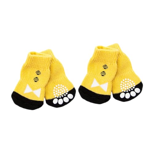 DECOMELODY 4 Stück rutschfeste Hundesocken aus Baumwolle XL Schützende Pfotenschutz socken für Haustiere Strapazierfähig Hautfreundlich und Bequem für Drinnen und Draußen DECOMELODY 4 Stück rutschfeste Hundesocken aus Baumwolle XL Schützende Pfotenschutz socken für Haustiere Strapazierfähig Hautfreundlich und Bequem für Drinnen und Draußen von DECOMELODY