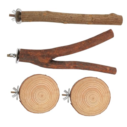 DECOMELODY 4stücke Vogel Spielzeug Holz Standstangen Für Papageienkäfige Kletter Und Spielstangen Für Vögel Einfach Zu Befestigen Für Wellensittiche Und Andere Haustiere DECOMELODY 4stücke Vogel Spielzeug Holz Standstangen Für Papageienkäfige Kletter Und Spielstangen Für Vögel Einfach Zu Befestigen Für Wellensittiche Und Andere Haustiere von DECOMELODY