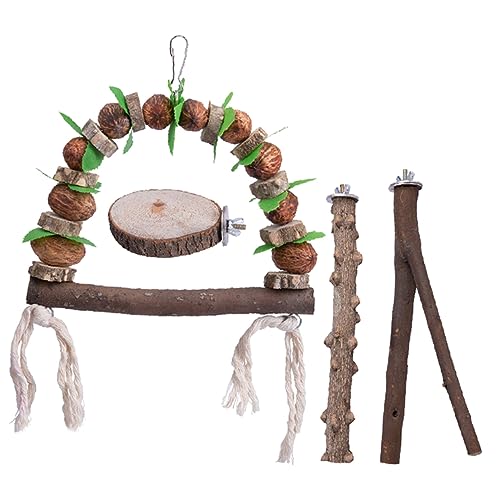DECOMELODY 4stücke Teiliges Aus Holzspielzeug Für Vögel Sicheres Und Kreatives Spielzeug Für Nymphensittiche Und Andere Kleine Haustiere Zur Stressbewältigung Bereicherung Der DECOMELODY 4stücke Teiliges Aus Holzspielzeug Für Vögel Sicheres Und Kreatives Spielzeug Für Nymphensittiche Und Andere Kleine Haustiere Zur Stressbewältigung Bereicherung Der von DECOMELODY