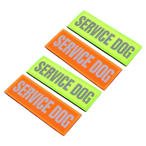 DECOMELODY 4Stücke Reflektierende Service Patches Klettdesign für Hundegeschirr Langlebig und Anzubringen für Begleithunde und Outdoor Aktivitäten Haustierzubehör DECOMELODY 4Stücke Reflektierende Service Patches Klettdesign für Hundegeschirr Langlebig und Anzubringen für Begleithunde und Outdoor Aktivitäten Haustierzubehör von DECOMELODY