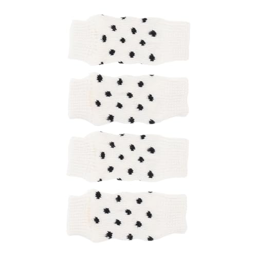 DECOMELODY 4Stücke rutschfeste Haustiersocken für Atmungsaktive und Bequeme Pfotenschutzsocken mit Süßem Design für Drinnen und Draußen für Kleine von DECOMELODY