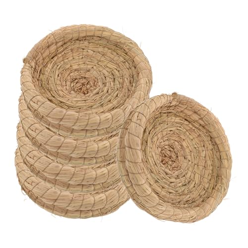 DECOMELODY 5Stücke Kaninchenstrohnest aus Natürlichem Stroh Gemütliches Schlafbett für Kleine für Hühner DECOMELODY 5Stücke Kaninchenstrohnest aus Natürlichem Stroh Gemütliches Schlafbett für Kleine für Hühner von DECOMELODY