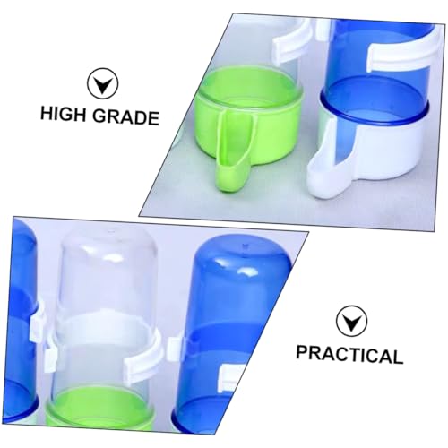 DECOMELODY 6 Stück Teiliges Automatisches Trinkwassersystem für Papageien Langlebiger und Abnehmbarer Wasserspender aus Hochwertigem Umweltfreundlichem Material Einfache Zufällige Farbe von DECOMELODY