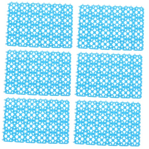 DECOMELODY 6 Stück Teiliges Rutschfester Haustierbodenmatte Atmungsaktive Kunststoffmatte für Badezimmer und Käfige für Kleine Haustiere Wie Kaninchen Meerschweinchen und Katzen von DECOMELODY
